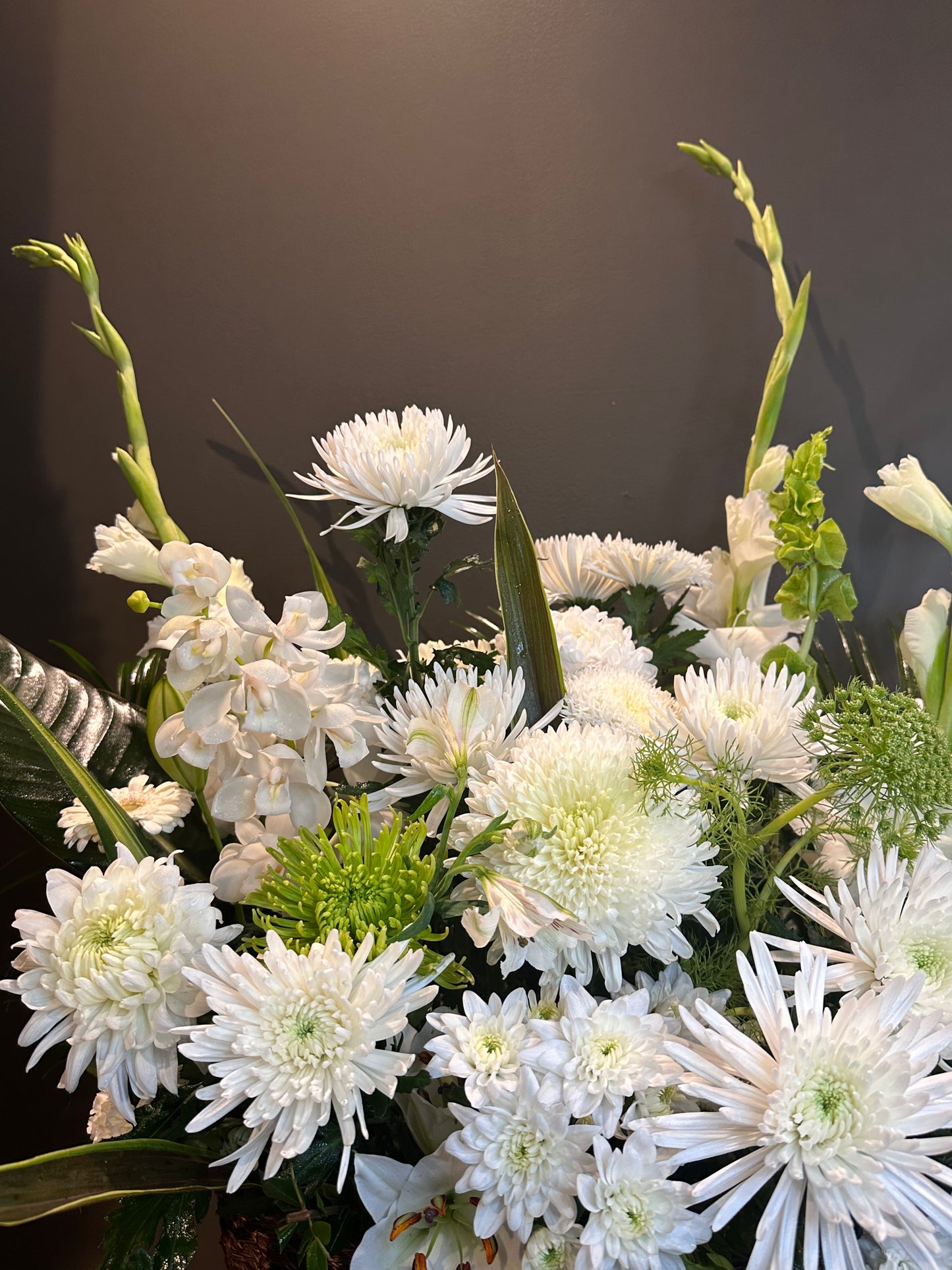 Funeral Flower Basket Large - Sympathy Condolence Arrangements Vancouver