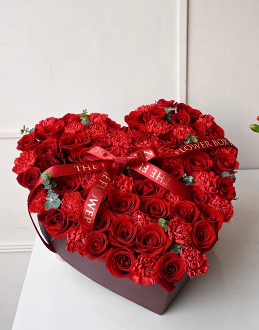 520 Heart Shape Rose Box