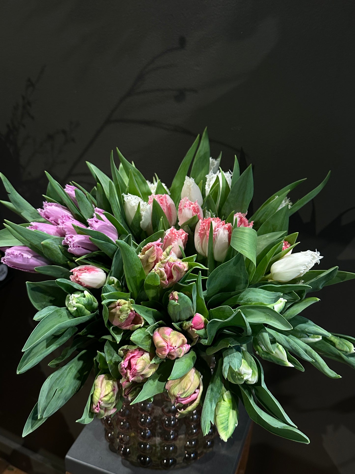 Holland Tulips Vase Arrangement
