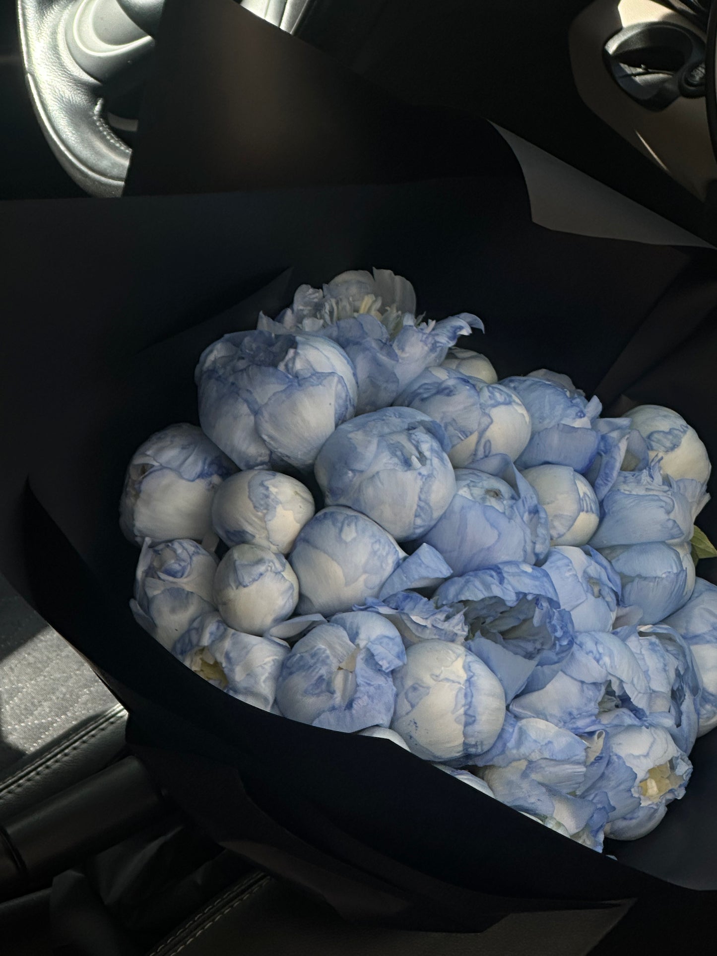 2026 Peony Luxury Collection | Icy Blue 30-Stem Floral Design