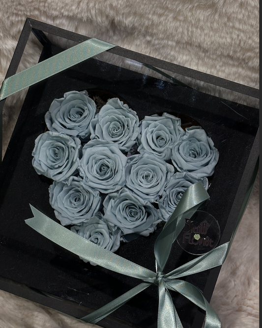 Preserved Blue Flowers – Vancouver Valentine's Special Floral Design