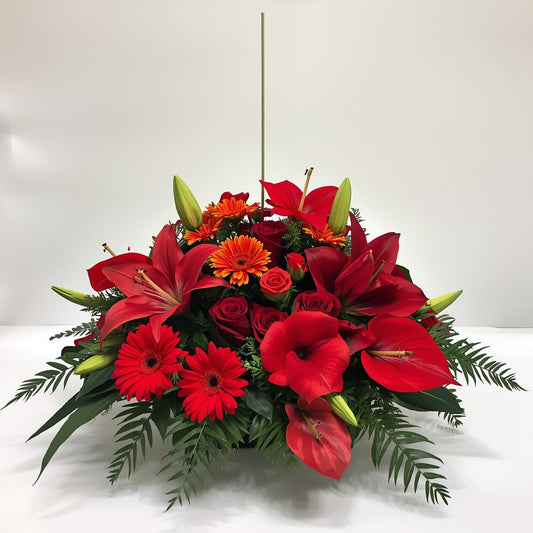 Remembrance Day Fresh Arrangement – Round Head Table Centerpiece | Vancouver Florist